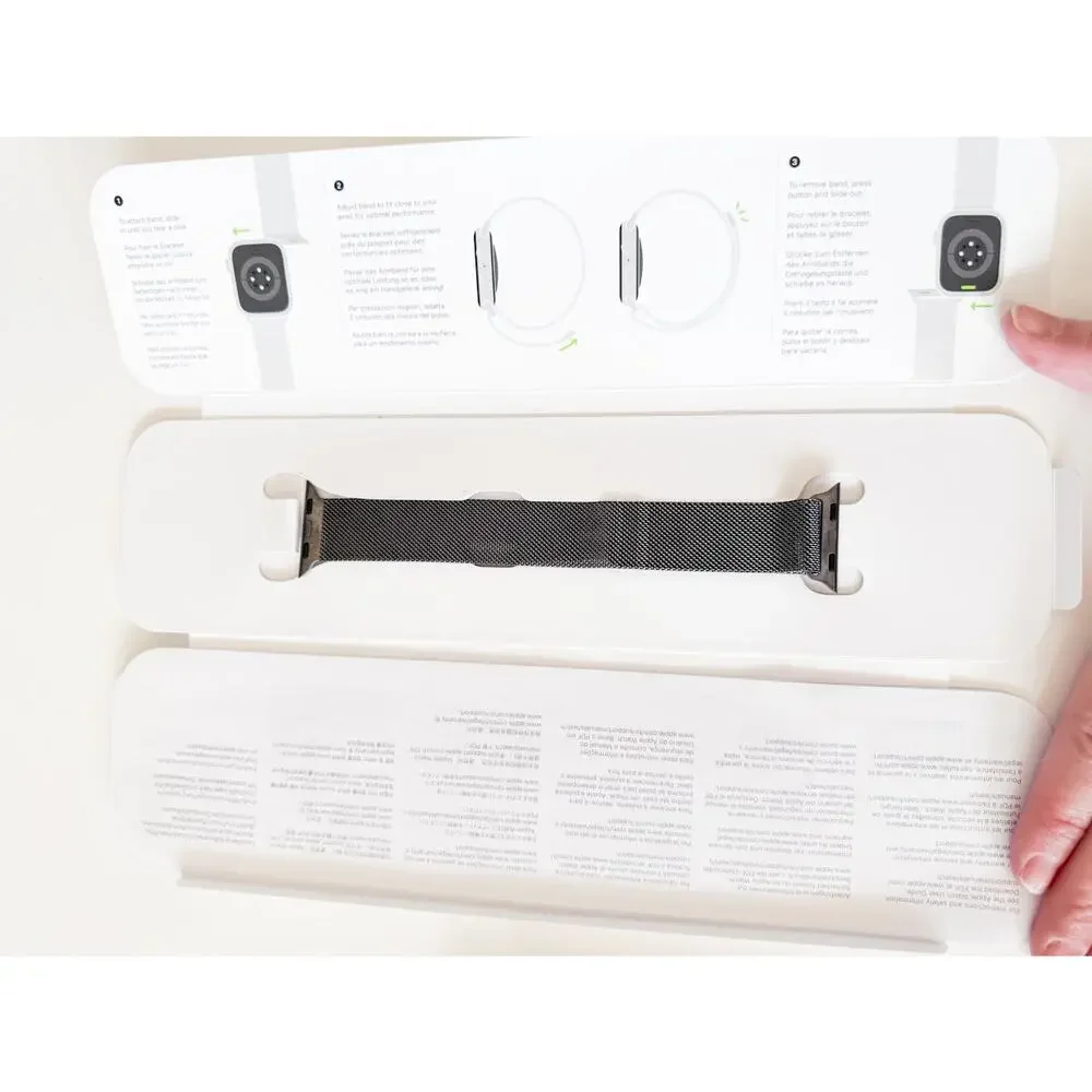Apple Milanese Loop Watch Band in Space Grey Size 42 mm